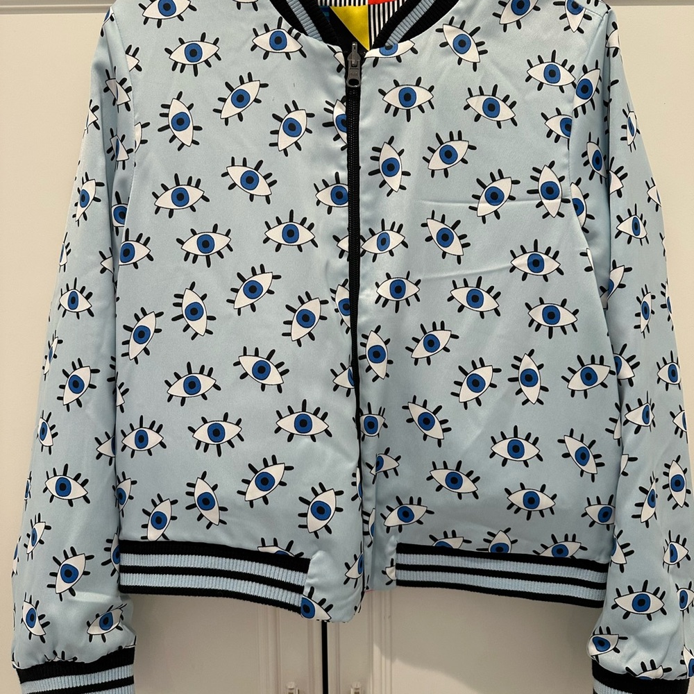 Colorful Geometric Patterned Jacket - Picture 4 of 6